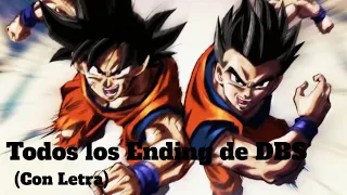Todos los ending de DBS en Latino oficial (Con letra)