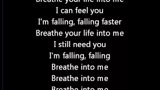 Red - Breathe into me lyrics