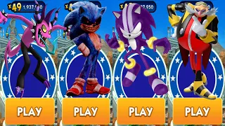 Sonic Dash - Darkspine vs Sonic Exe defeat All Bosses Eggman Zazz All 67 Characters Unlocked