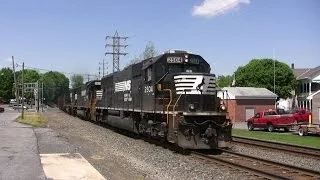 Trains on the Norfolk Southern Harrisburg Line Late Spring 2014