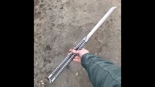 Worlds biggest butterfly knife