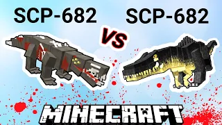 SCP-682 Vs. SCP-682 in Minecraft | SCP:Lockdown Vs. SCP:Overtime