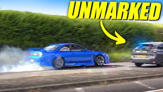 JDM Cars vs. Unmarked Police Leaving a Car Show!