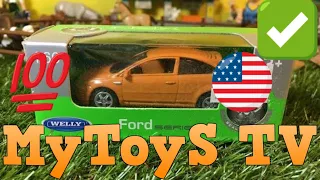 unboxing Welly Die Cast Ford series  Ford Focus ST (00800)