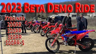 2023 Beta Demo Ride: Xtrainer, 200RR, 300RR, 390RR, 500RR-S