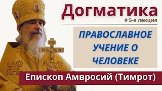 Догматическое богословие РПЦЗ: 5 лекция, православное учение о человеке. Еп. Амвросий (Тимрот)