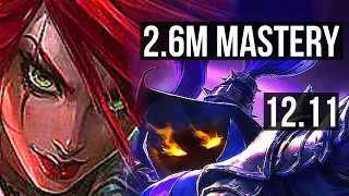 KATARINA vs VEIGAR (MID) | 12/1/5, 2.6M mastery, Legendary, 700+ games | EUW Master | 12.11