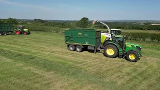 2023 First cut silage with D.Evans agricultural contractor LTD