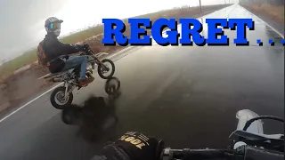 DON'T RIDE YOUR PIT BIKE IN THE RAIN!