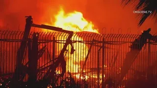 RV dealership destroyed by massive fire in Santa Fe Springs