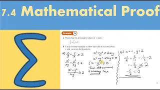 7.4 Mathematical Proof (PURE 1- Chapter 7: Algebraic methods)