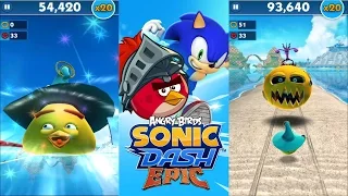 Sonic Dash (iOS) - Chuck Gameplay (Angry Birds Epic Crossover)