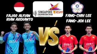 Fajar Alfian /M Rian Ardianto vs Fang Chih Lee/ Fang Jen Lee | KFF Singapore Open 2024