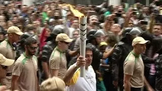 Olympics: Protests amid the arrival of the torch in Rio