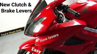 Honda VFR800: Installing New Brake and Clutch Levers