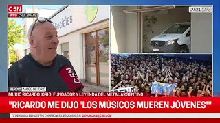 EL ÚLTIMO ADIÓS a RICARDO IORIO: HABLA UN AMIGO DEL MÚSICO