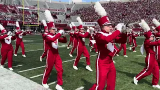 Indiana Marching Band Marching Hundred Stadium Entrance in 4k