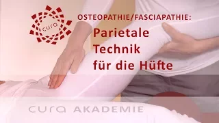 Hüfte Osteopathie parietale Techniken/ osteopathische Behandlung Hüftgelenk Faszien Therapie