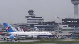 Live Amsterdam Schiphol Airport with ATC A380 Etihad KLM 787 777 Emirates