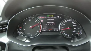 Audi A6 40 TDI Quattro 2020 204 HP - Acceleration 0-100 km/h