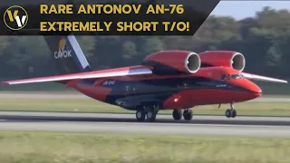 RARE AIRCRAFT! - Cavok Air Antonov 74 awesome take-off at Basel EuroAirport