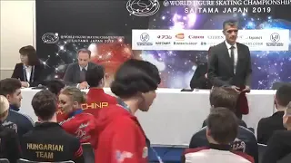 2019 WC Rhythm Dance press conference