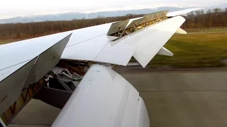 ONBOARD SWISS Boeing 777-300ER | FULL FLAPS LANDING at Geneva Airport (GVA) [Full HD]