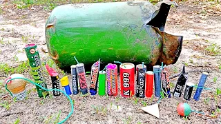 ✅🔥 БОЛЬШАЯ ПЕТАРДА ПОД БИДОНОМ 🔥 BIG FIRECRACKERS vs WATER CAN 💥 ВЗРЫВАЮ ПЕТАРДЫ 🔴 ФИНАЛ ! 💧Часть 9