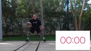 Stationary 2 Ball Dribble Basketball Handle Workout - 10 Minutes