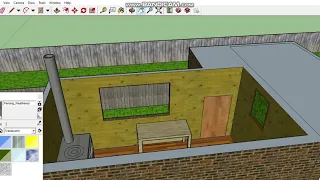 SketchUp Small house and garage#1.