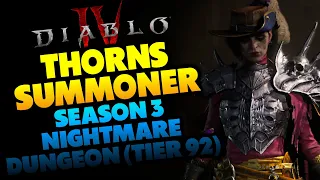 Thorns Summoner Necro Season 3 NMD Tier 92