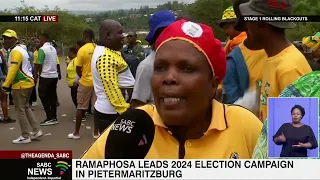 Ramaphosa leads 2024 election campaign in Pietermaritzburg