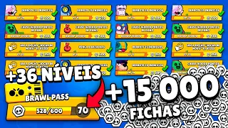 ZEREI TODAS AS MISSÕES E GANHEI 15000 MIL FICHAS NO BRAWL STARS!!