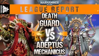 Death Guard vs Adeptus Mechanicus 2000pts | Warhammer 40,000 League Report