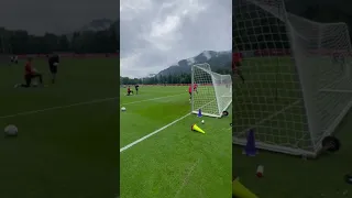 Adrian on form in training! 🧤#lfc #shorts