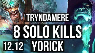 TRYNDA vs YORICK (TOP) | 10/0/4, 8 solo kills, Legendary, 500+ games | KR Diamond | 12.12