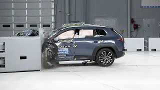 2023 Mazda CX-50 driver-side small overlap IIHS crash test