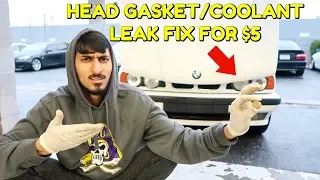 FIX YOUR HEAD GASKET/COOLANT LEAK FOR $5!!