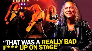 KIRK HAMMETT AND LARS ULRICH EXPLAINING A RARE METALLICA LIVE FAIL IN THE 90'S "THAT WAS REALLY BAD"