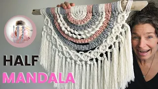 How to Macrame a Half Mandala Wall Hanging