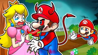 Mario Has A Twin Brother Who Is A Demon? - Mario Sad Story - Super Mario Bros Animation