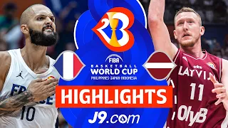 France 🇫🇷 vs Latvia 🇱🇻 | J9 Highlights | FIBA Basketball World Cup 2023