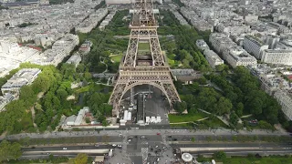 Tour Eiffel   Paris, France Drone 4K