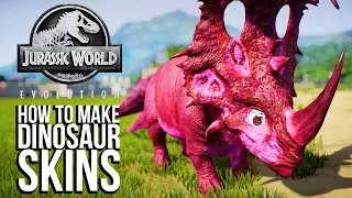 How To Make Your Own Dinosaur Skins In Jurassic World: Evolution - A BestInSlot Tutorial