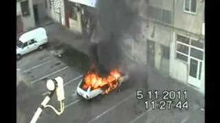 Tandarei incendiu Dacia Break 05.11.2011