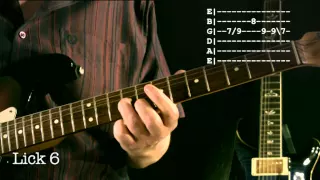 Easy A minor Blues Licks Lesson