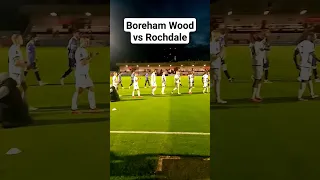 Boreham Wood vs Rochdale - Teams Out! #nonleague #shorts #nationalleague