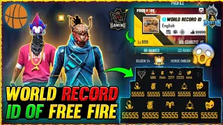 FREE FIRE WORLD RECORD IDS⚡⚡- Dangerous Ids In Free fire