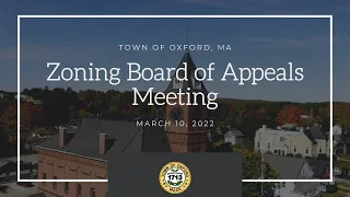 Zoning Board of Appeals Meeting March 10, 2022