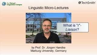 PHY_010 - Linguistic Micro-Lectures: "r"-Liaison
